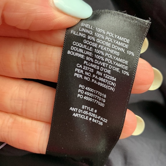 SOLD Babaton The Duvet Puffer Mid 700 Down-Filled Black Large - Picture 16 of 16